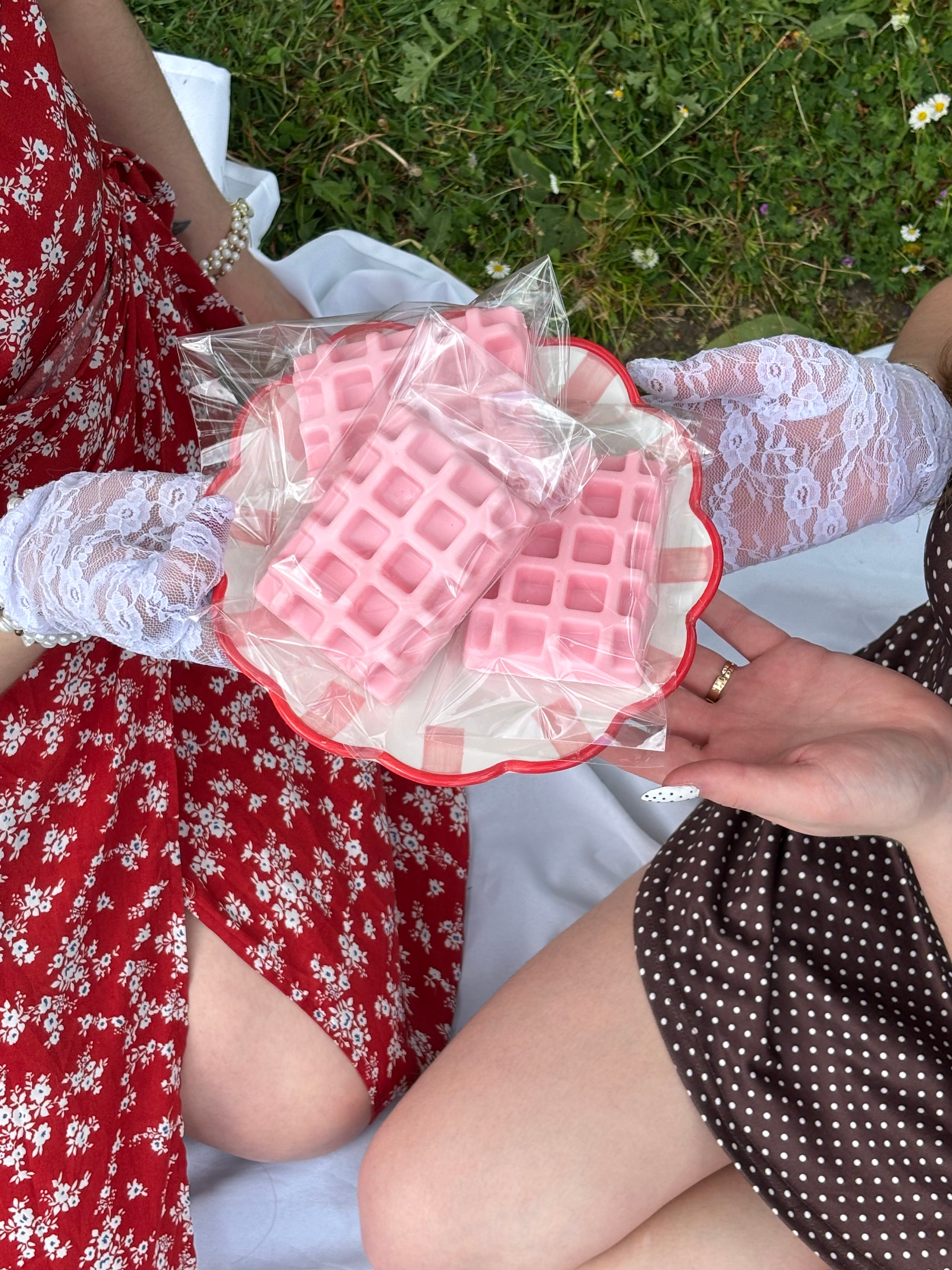 Savon gaufre Pomme d'amour (90g)