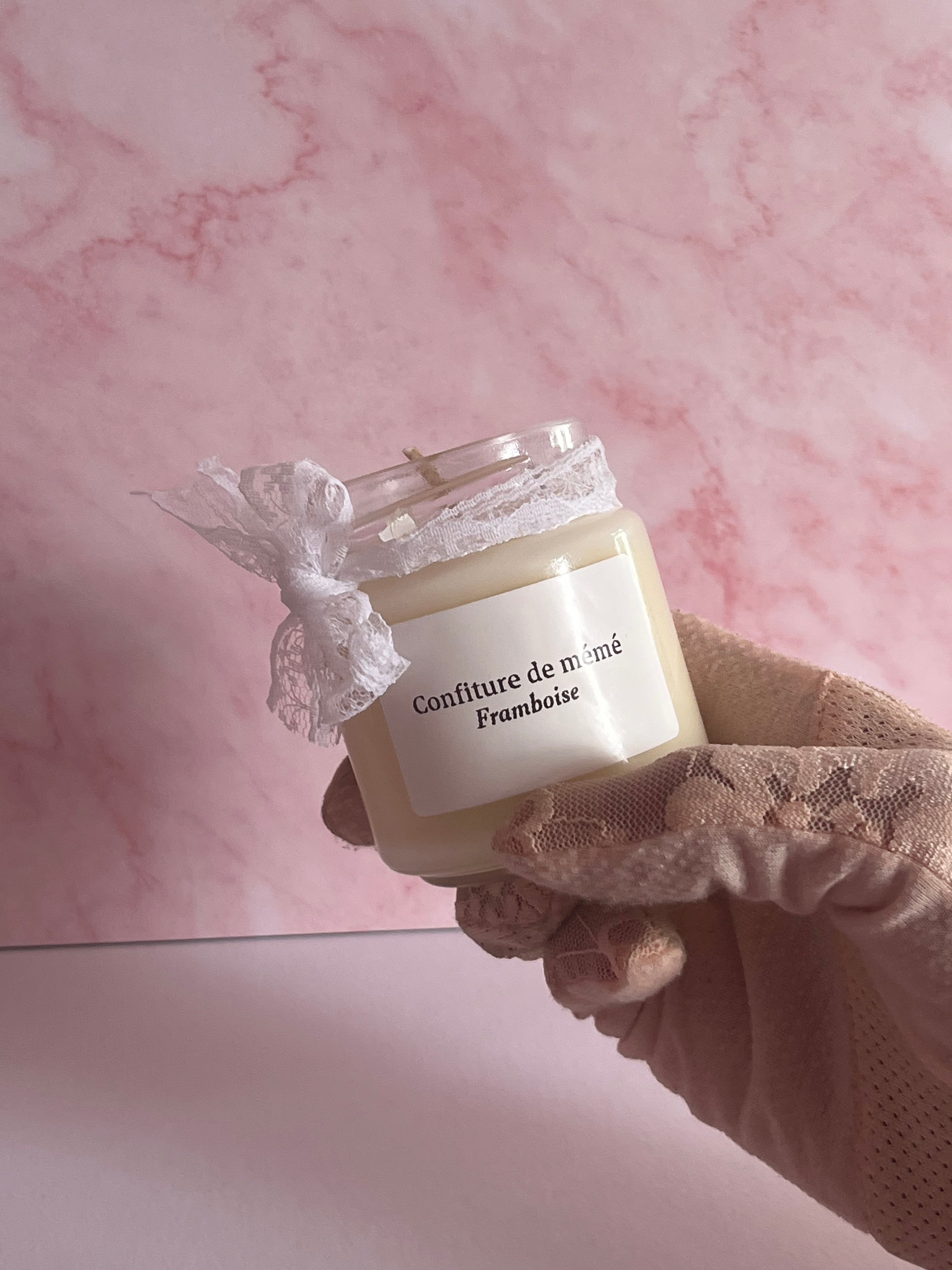 Bougie confiture de mémé Framboise (45G)