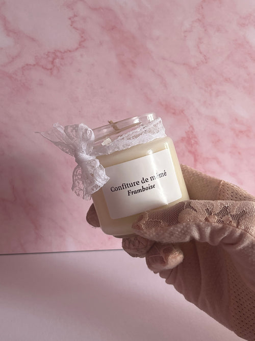 Bougie confiture de mémé Framboise (45G)
