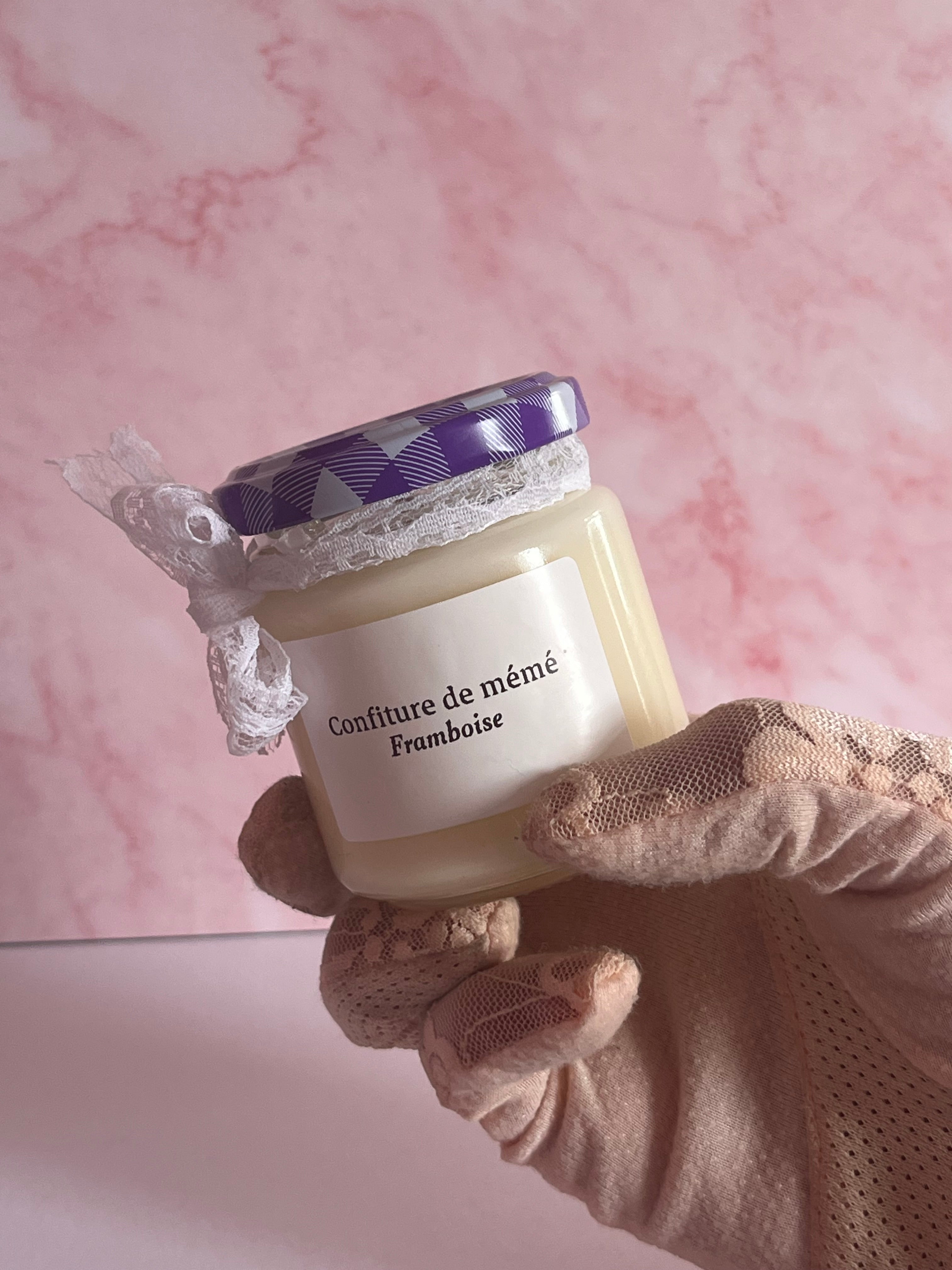 Bougie confiture de mémé Framboise (45G)