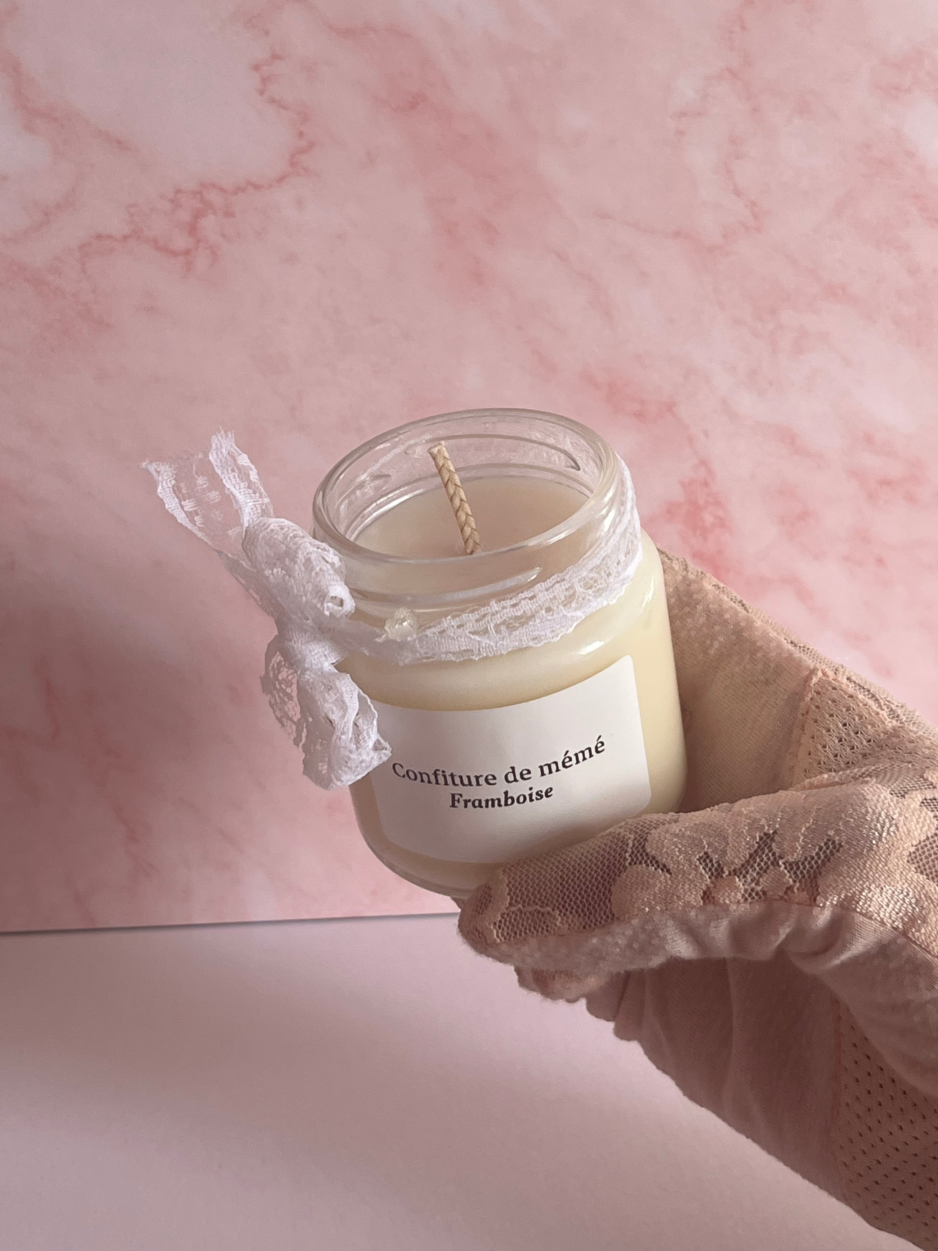 Bougie confiture de mémé Framboise (45G)